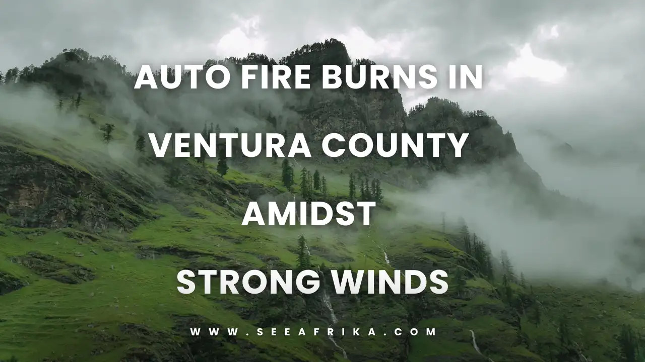 Auto Fire Burns in Ventura County Amidst Strong Winds